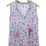 Poupette St. Barth Clara Maxi Dress Blue Bloom Floral Long Women’s Size Medium Photo 4