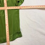 Banana Republic Vintage  S Silk Cap Sleeve Top Green Pleated Front‎ Satin Mod Y2K Photo 8