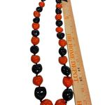 Handmade San Francisco Giants Hawaiian Style Kukui Nut Lei 18” Orange Black NEW Photo 2