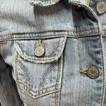 Hollister Vintage Y2K  Company Denim Trucker Jacket Light wash Stretch Juniors Sm Photo 10