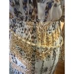 Bebe  Silver and Gold Sequin Wrap Dress Photo 1