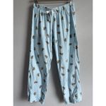 J.Crew Women’s Christmas Holiday Dog Print Waist Tie‎ Pajamas Pants Size Small Blue Photo 6