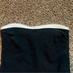 ZARA Black and White Strapless Top Photo 1