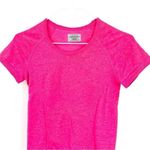 Athleta  Fastest Track Shirt Tee Seamless Ruched Top Pink 438563 Photo 2