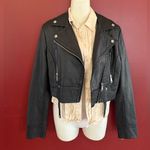 Urban Outfitters UO crop moto biker jacket Photo 1