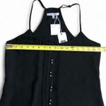 Naked Zebra NWT  Black sleeveless blouse with button detailing Size M Photo 4