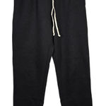 J.Crew Black Heritage Sweatpants Joggers Fleece Lined Tag Size M Photo 0