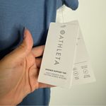 Athleta NWT  Essence‎ Support Top Dusty Blue Built In Bra Workout Size Small Photo 3