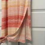 J Jill Maxi Dress Sleeveless Tank Orange Striped XS Petite Summer Beachy Light Size undefined Photo 5