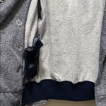 Ambiance Blue Heathered Pea Coat Size M Photo 5