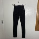 Rag and Bone Flat Front High Rise Pull-on Elastic Waist Black Denim Jeans Photo 8