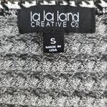 NWT La La Land Creative Co Women's Houndstooth Crop Top, Size S, Long Sleeve, Black Photo 8
