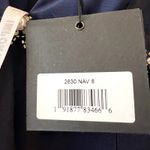 Mac Duggal  2630 Plunge Neck Puff Sleeve Cut Out Gown Navy 8 UB Photo 6