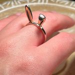 LC Lauren Conrad Bunny Ears Gold Tone Ring Photo 10