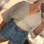 Lizard Thicket Colorful Striped Crop Top Photo 0