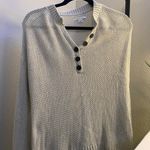 American Eagle  button up grey sweater Photo 0