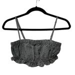 Honey Punch plaid gingham bandeau crop top Size Small Photo 0