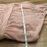 Birdy Grey ‎ Kiko Grecian Halter Bridesmaid Dress Pale Blush Pink M Classic Photo 9