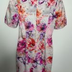 Black Halo Colorful Shift Dress Pink Abstrract Size 2 Lined Back Zip Photo 10