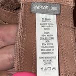 Aerie  Wireless Lightly Lined Lace Back Double Straps Bra Brown‎ Women Size 38D Photo 3