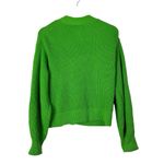 H&M  Rib Knit Lime Green Relaxed Fit Cardigan Sweater S Photo 1