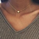 Urban Outfitters Gold Heart Choker Photo 0