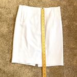 BCBGMAXAZRIA || light pearl grey lined pencil skirt Photo 4
