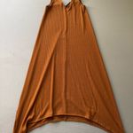 Objex. Shark Bite Rib Knit Sleeveless Midi Dress Photo 0