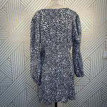 ZARA Dress Animal Print Leopard Black and White Button Front Size Large Photo 8