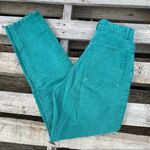 Vintage 90s New York News teal high rise taper jeans Green Size 6 Photo 2