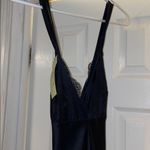 NWT Hannah Hartnell black backless silk charmeuse gown with small train Photo 2