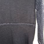 Lucky Brand Black Swiss Dot Semi-sheer Contrast Top Photo 7