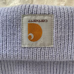 Carhartt Womens Rib Knit Beanie Periwinkle Light Purple Blue Winter Hat Snow Photo 2