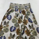 DAHUI Hawaii Linen Blend Palm Printed Wide Leg Lounge Pant XL Tan Photo 1