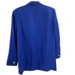 Character Suburban Wear vintage linen royal blue blazer single button 12 office Photo 8