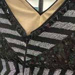 Black and Silver Beaded Dress Size XS Photo 2