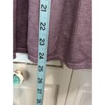 a.n.a Crochet Tie Neck 3/4 Balloon Sleeve Blouse Size L Purple Flowy Boho Photo 2