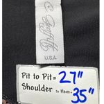 C Graffitti Sequin Cold Shoulder Black Tunic Dress XL V Neck Dolman Sleeve Photo 2