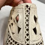 Free People Paramount White Laser Cut Leather Mule Loafers Sz 40 or 9 Photo 13