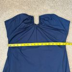 Bardot  Lora Strapless Cotton Poplin Maxi Dress Navy Blue 12 Photo 6
