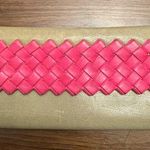 Bottega Veneta Taupe & Pink Long Wallet Photo 0