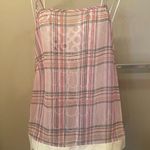 J Brand J. Brand Plaid Sheer Spaghetti Strap Tank Top Photo 0