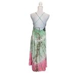 BOHO TIE DYE OMBRÉ HALTER SUMMER CHIC SMALL Bohemian Tropical Beach DRESS Photo 3