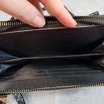 Cross Body Wristlet Purse Black Removable Strap Two Sides Zipper Photo 13