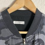 Equipment  Femme Abbot Underground Camo Black Silk Bomber Jacket Photo 6