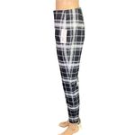 Maison Jules Womens Plaid Pants Crop Ankle Length Skinny Black White Medium Photo 6
