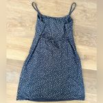 Brandy Melville  Blue Floral Tie-Back Slip Mini Dress Photo 3