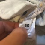 Area NYC AREA Scalloped Crystal-embellished Denim Mini Skirt Size 30  Photo 4