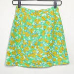 Sabo Skirt Lyla Draw Mini Skirt Chalk Floral 100% Cotton Size XS EUC Photo 10