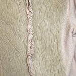 Anthropologie Faux Fur Cropped Long Sleeve Zipper Jacket/Cardigan EUC Sz M Wool Photo 1